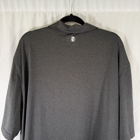 Izod Golf Polo Shirt Men's 2XLT Dark Grey Short Sleeve Breathable Lightweight - Picture 9 of 11